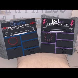 Back to school signs